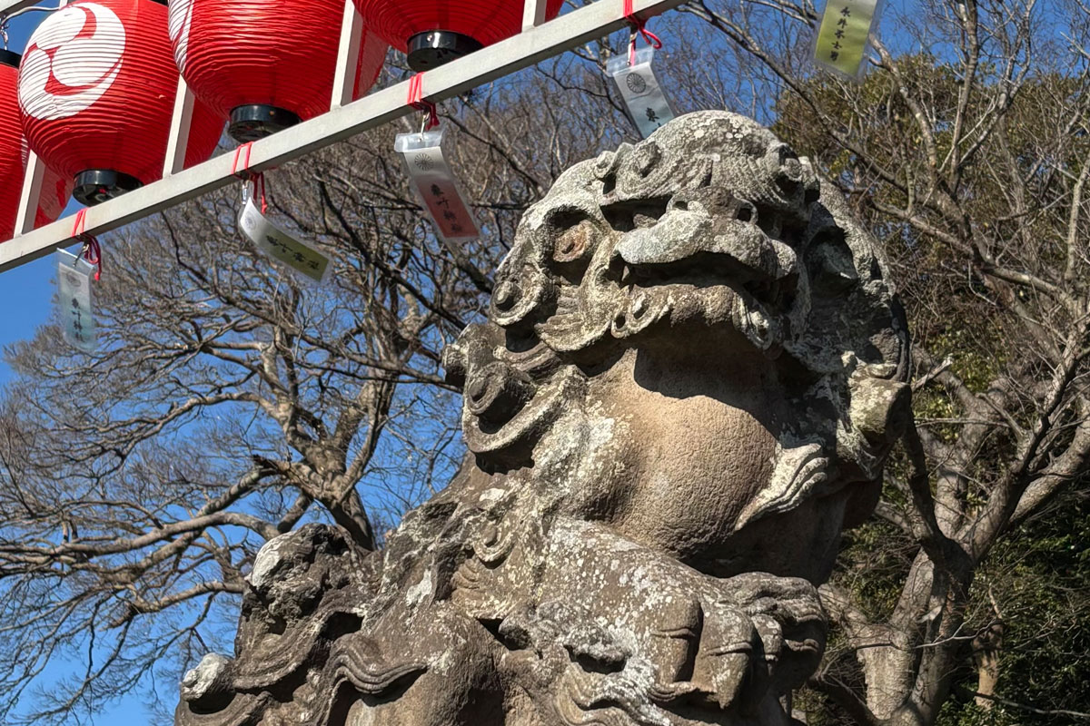 叶神社の狛犬
